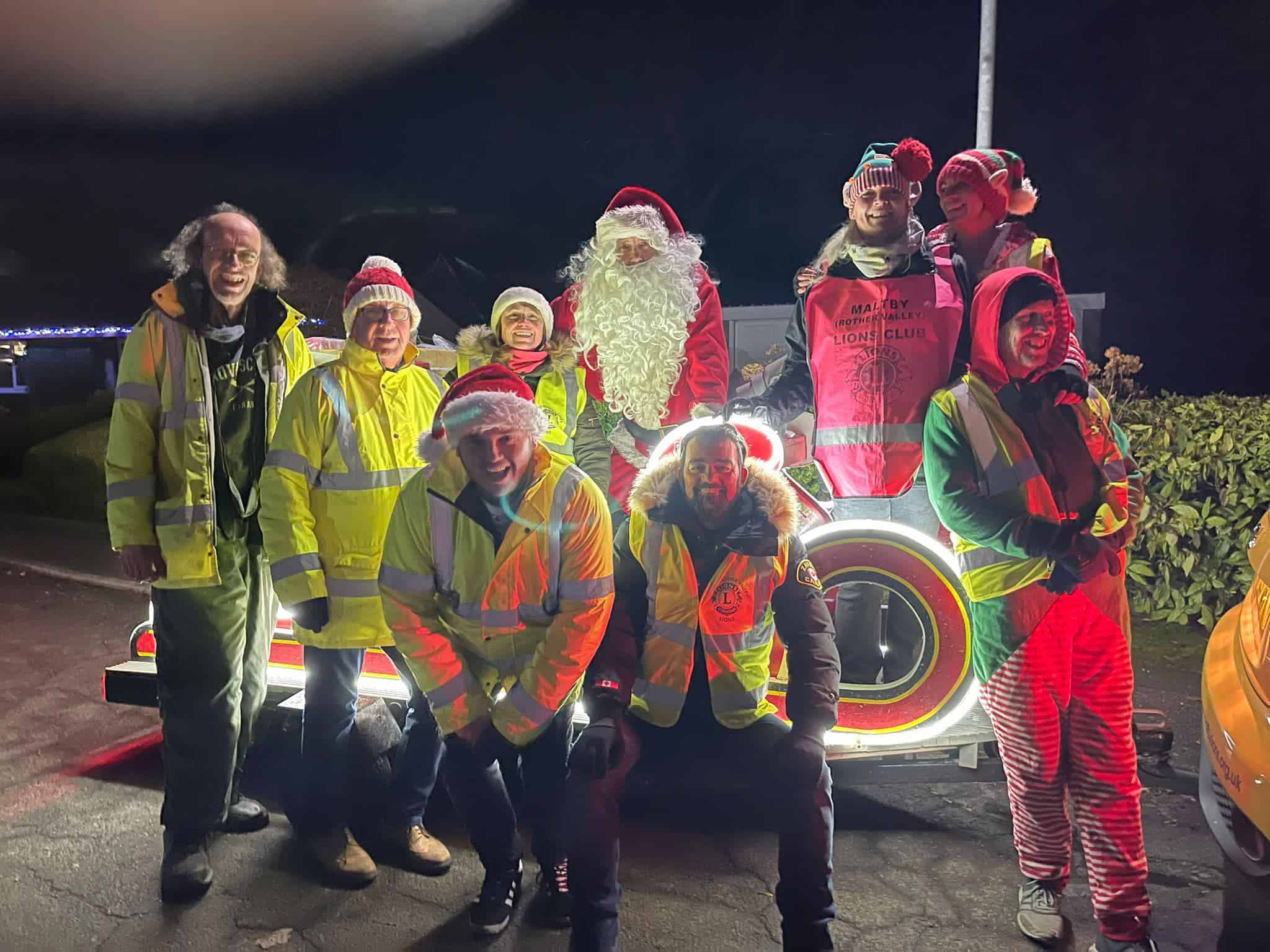 santa visits rotherham